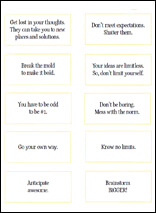Creativity Cues printable preview image