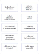 Intentions printable preview image